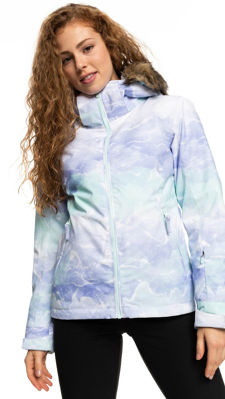 roxy jet ski snowboard Women's SE Snow Jacket Legends of Tahoe Snowboarding Fish Species_Cichlid ROXY Hydrosmart collar soothes Style:LT3000S-CXH