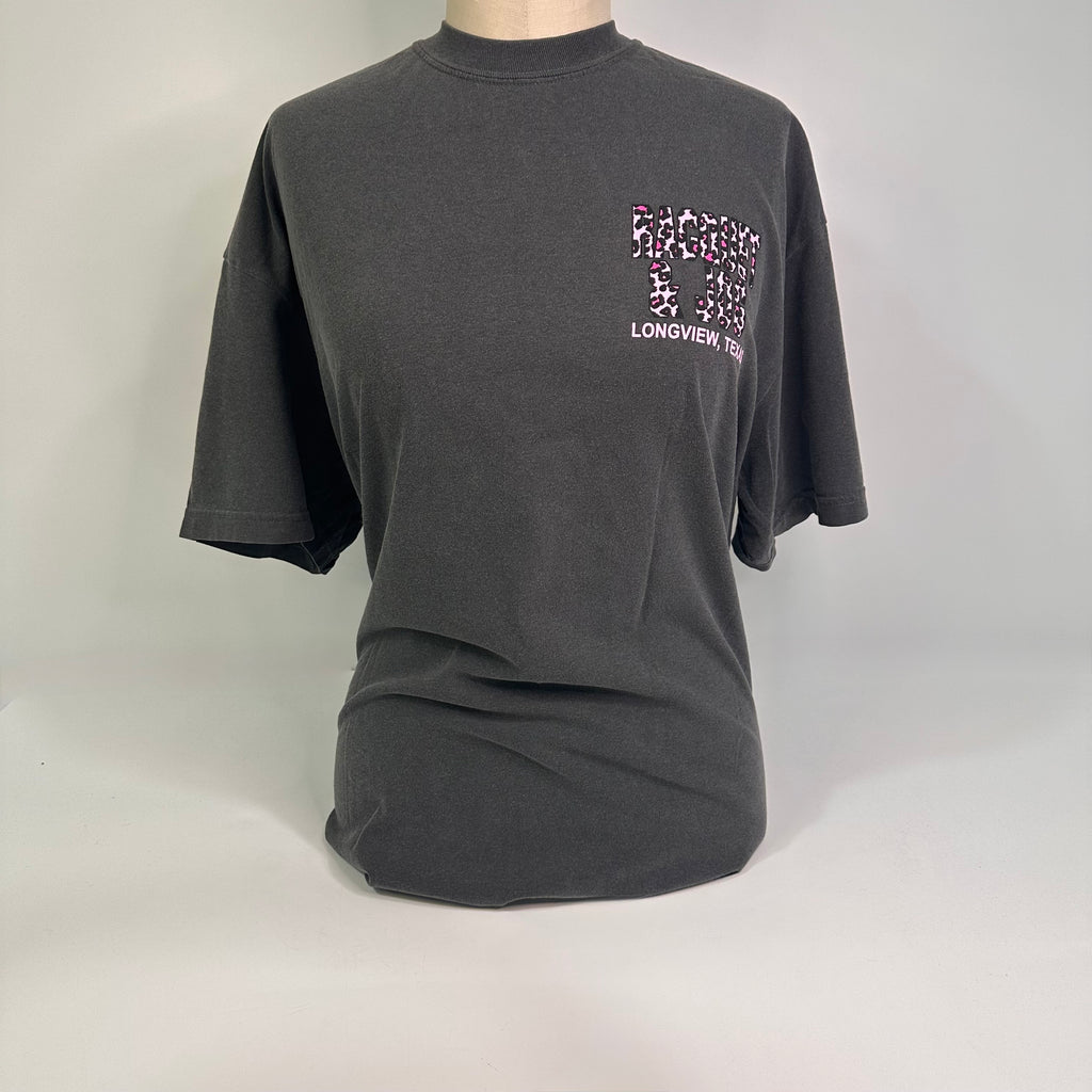 Racquet & Jog Old School Print Leopard Tee