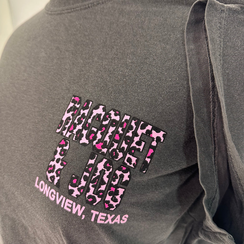 Racquet & Jog Old School Print Leopard Tee