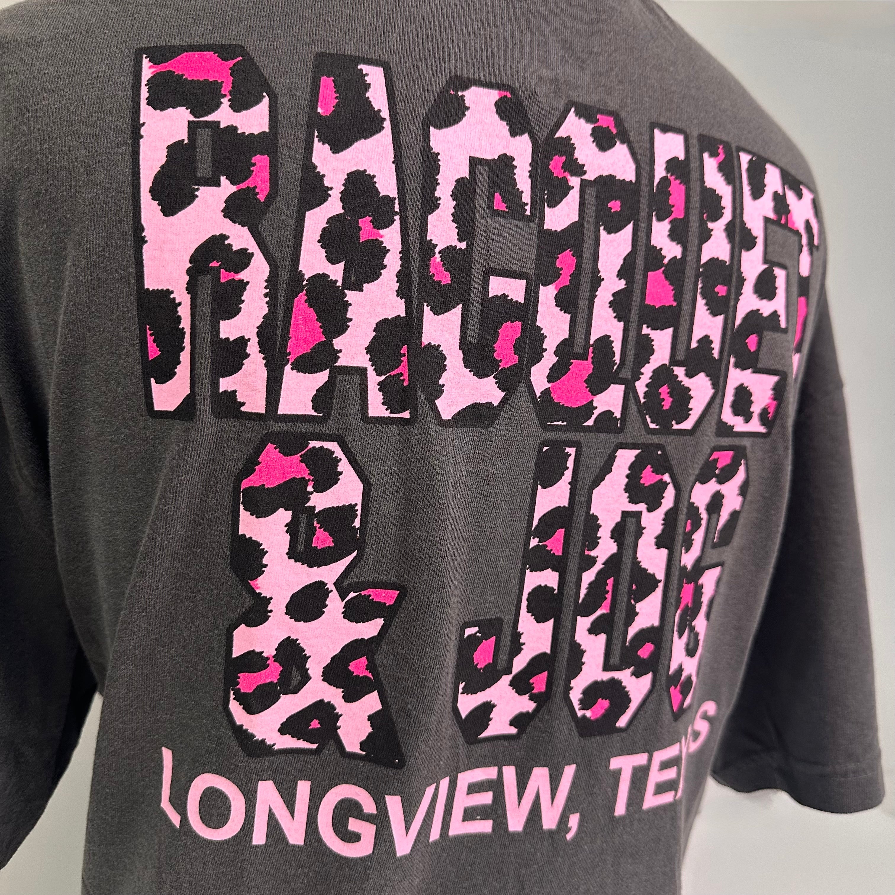 Racquet & Jog Old School Print Leopard Tee