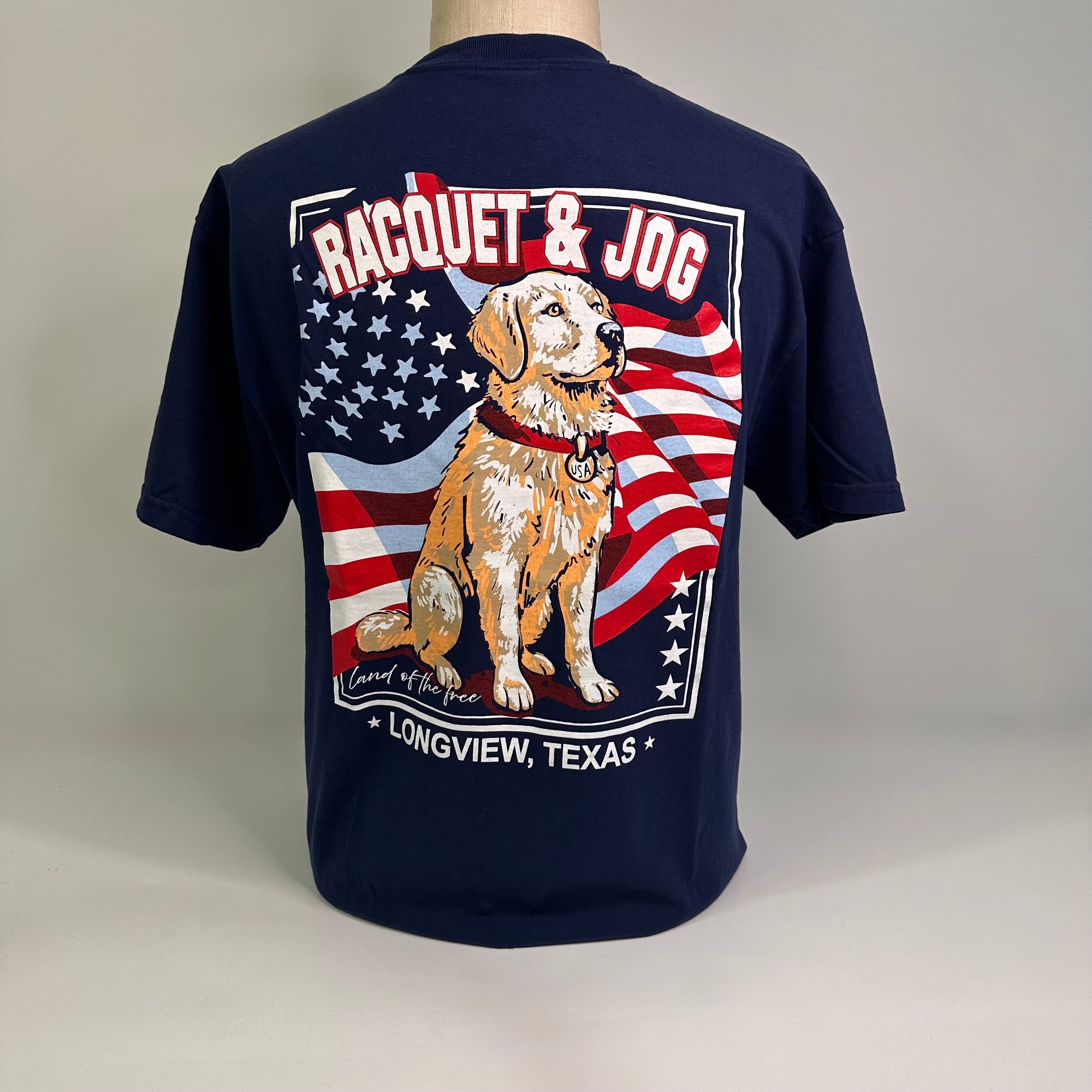 Racquet & Jog Specialty American Dog Tee