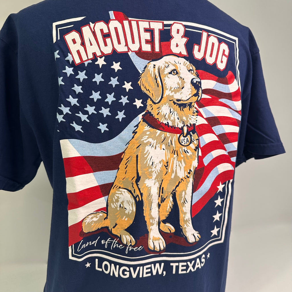 Racquet & Jog Specialty American Dog Tee