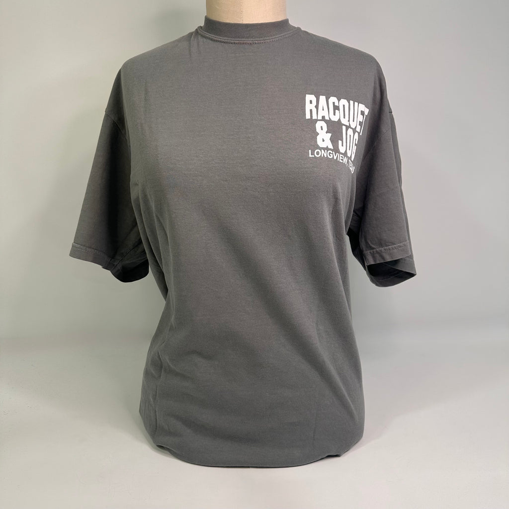 Racquet & Jog Specialty American Flag Logo Tee