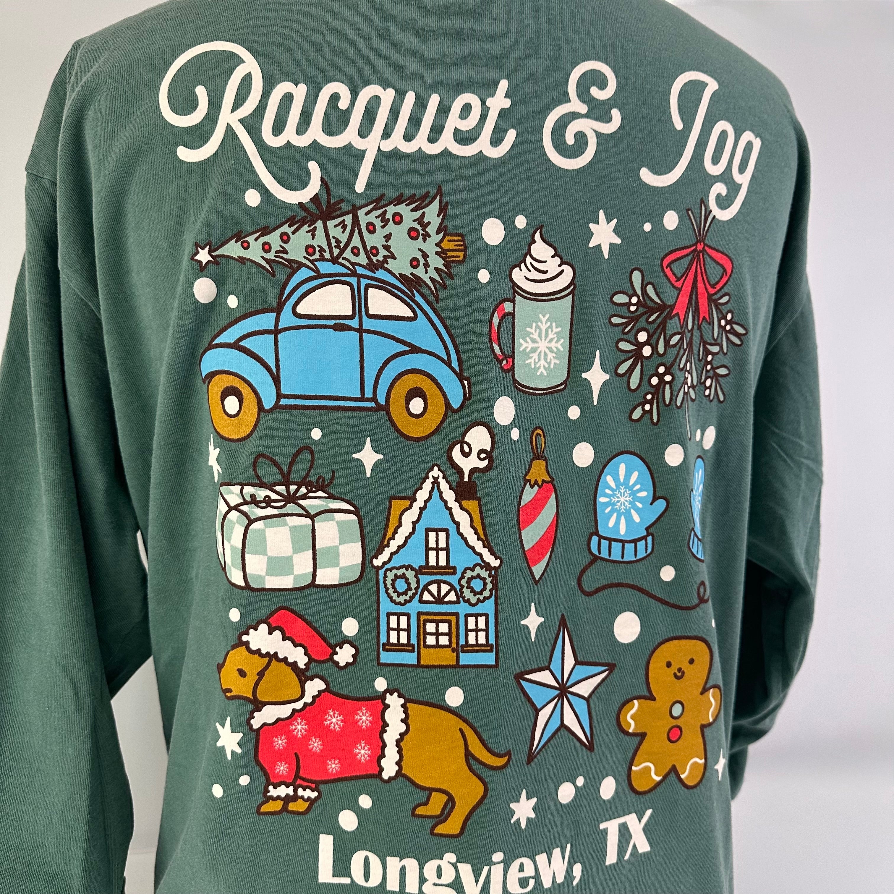 Racquet & Jog Specialty Christmas Supplies Tee