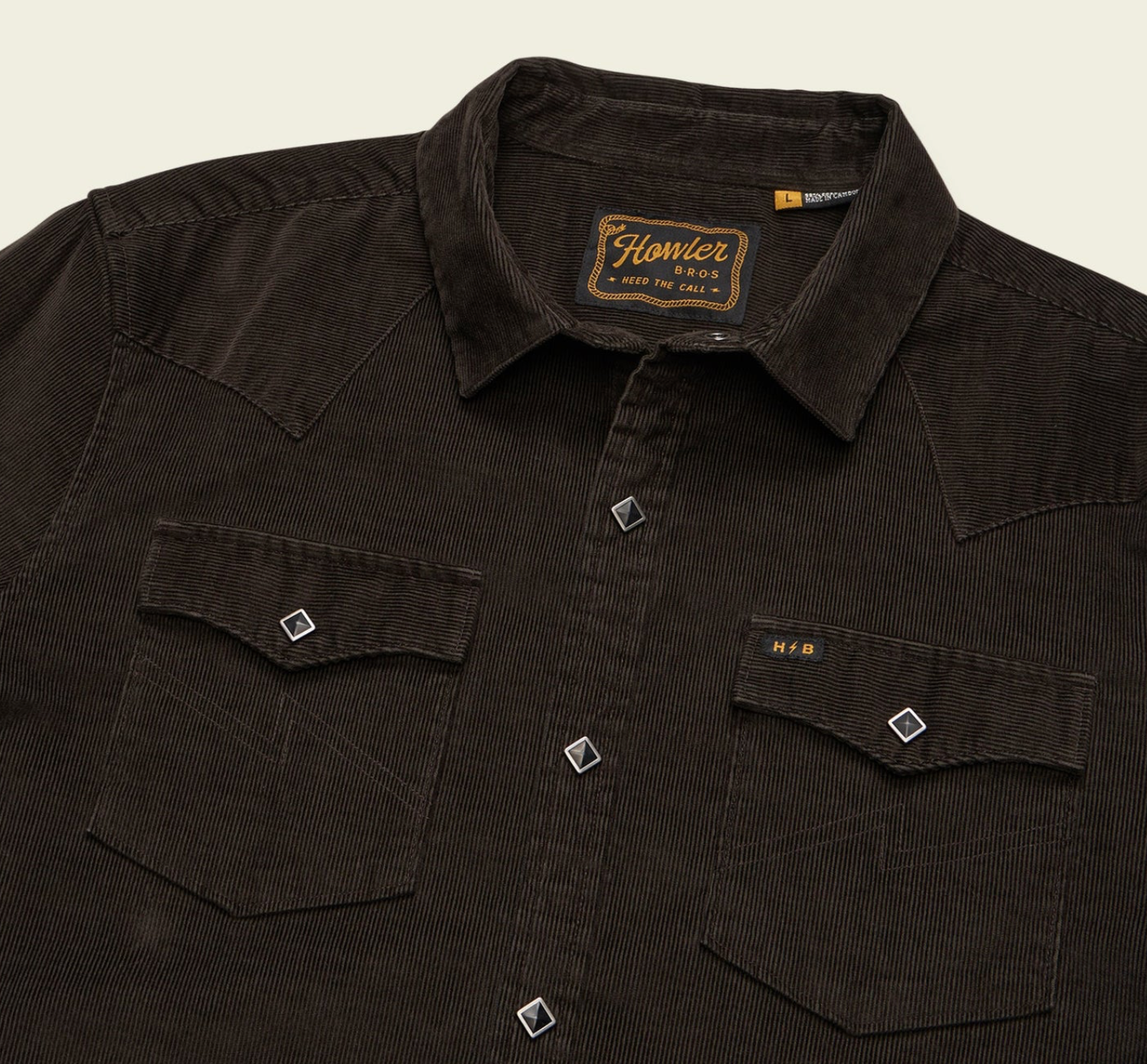 Howler Banning Corduroy Snapshirt