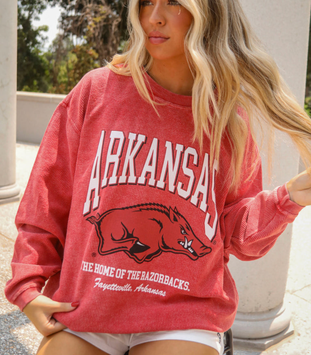 Charlie Southern Arkansas Mascot Corded Crew