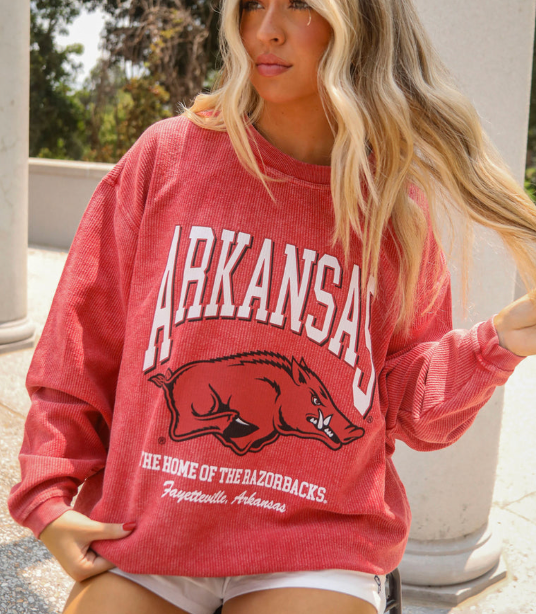 Charlie Southern Arkansas Mascot Corded Crew