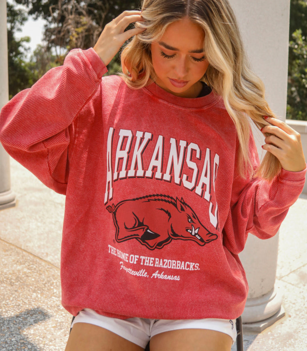 Charlie Southern Arkansas Mascot Corded Crew