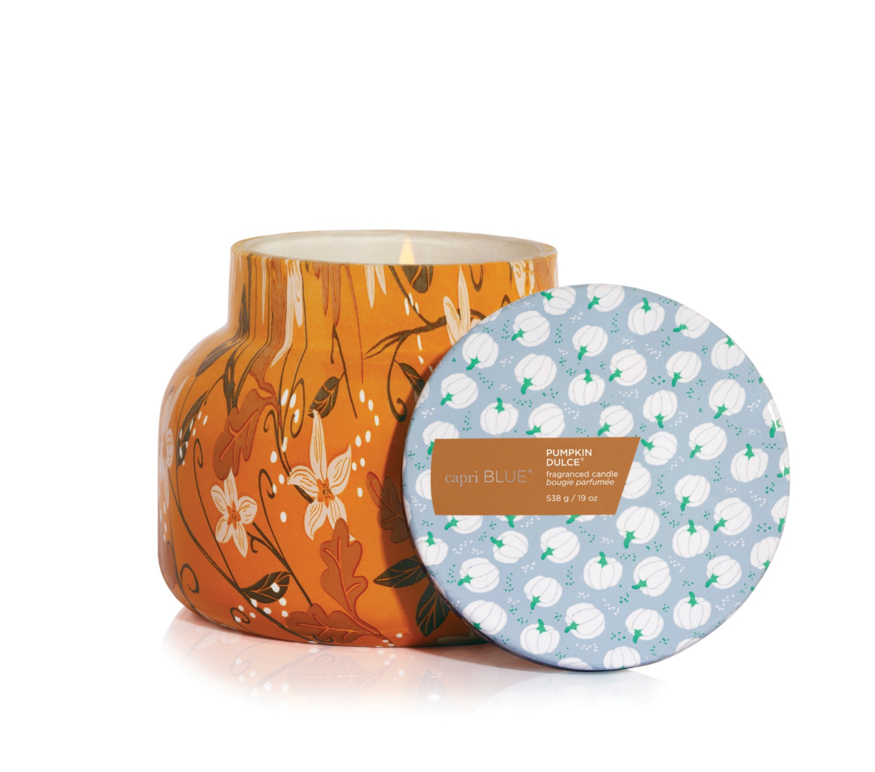 Capri Blue 8oz Petite Holiday Pattern Jar - Pumpkin Dulce