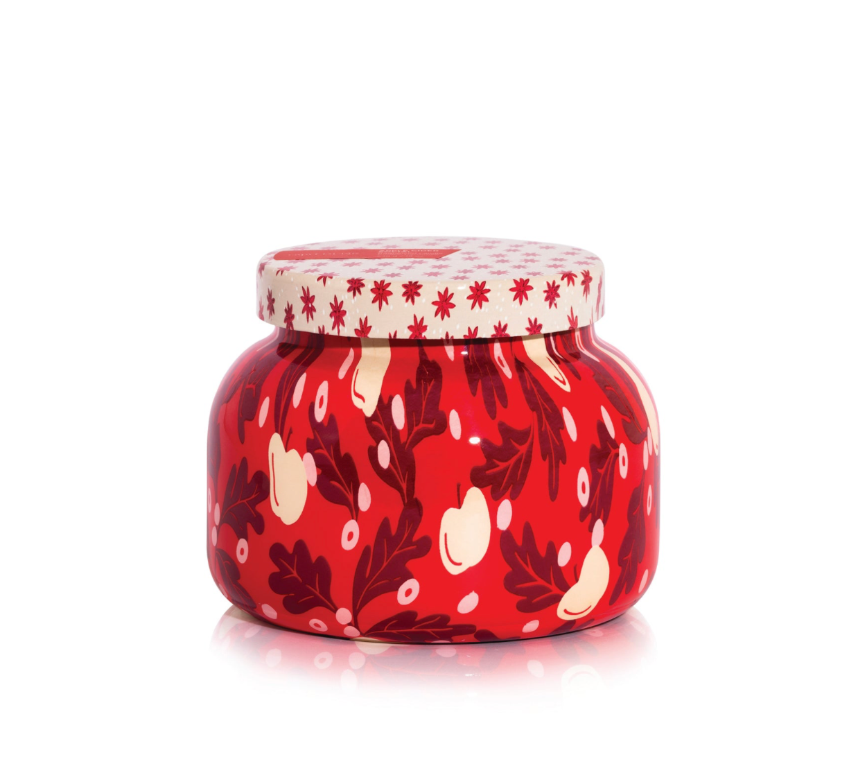 Capri Blue 8oz Petite Holiday Pattern Jar - Apple Cider
