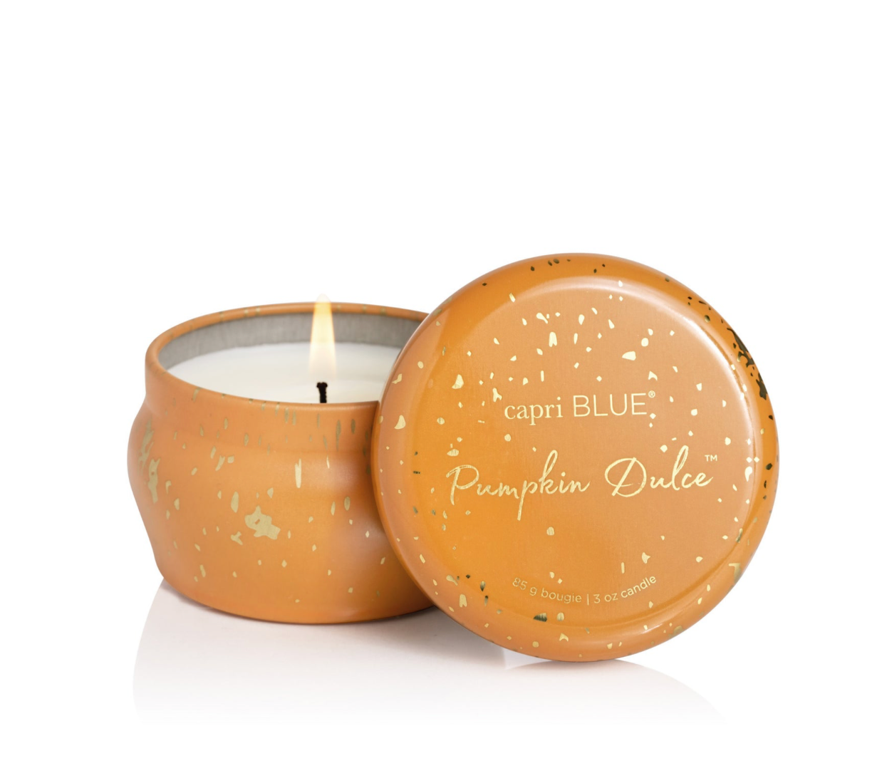 Capri Blue 3oz Glimmer Mini Tin - Pumpkin Dulce