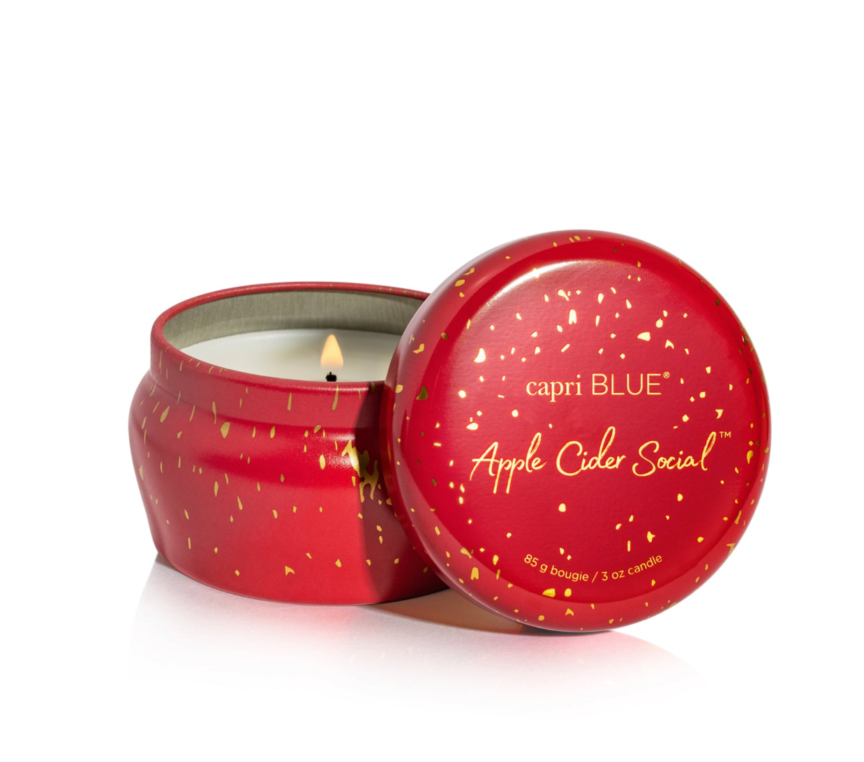 Capri Blue 3oz Glimmer Mini Tin - Apple Cider