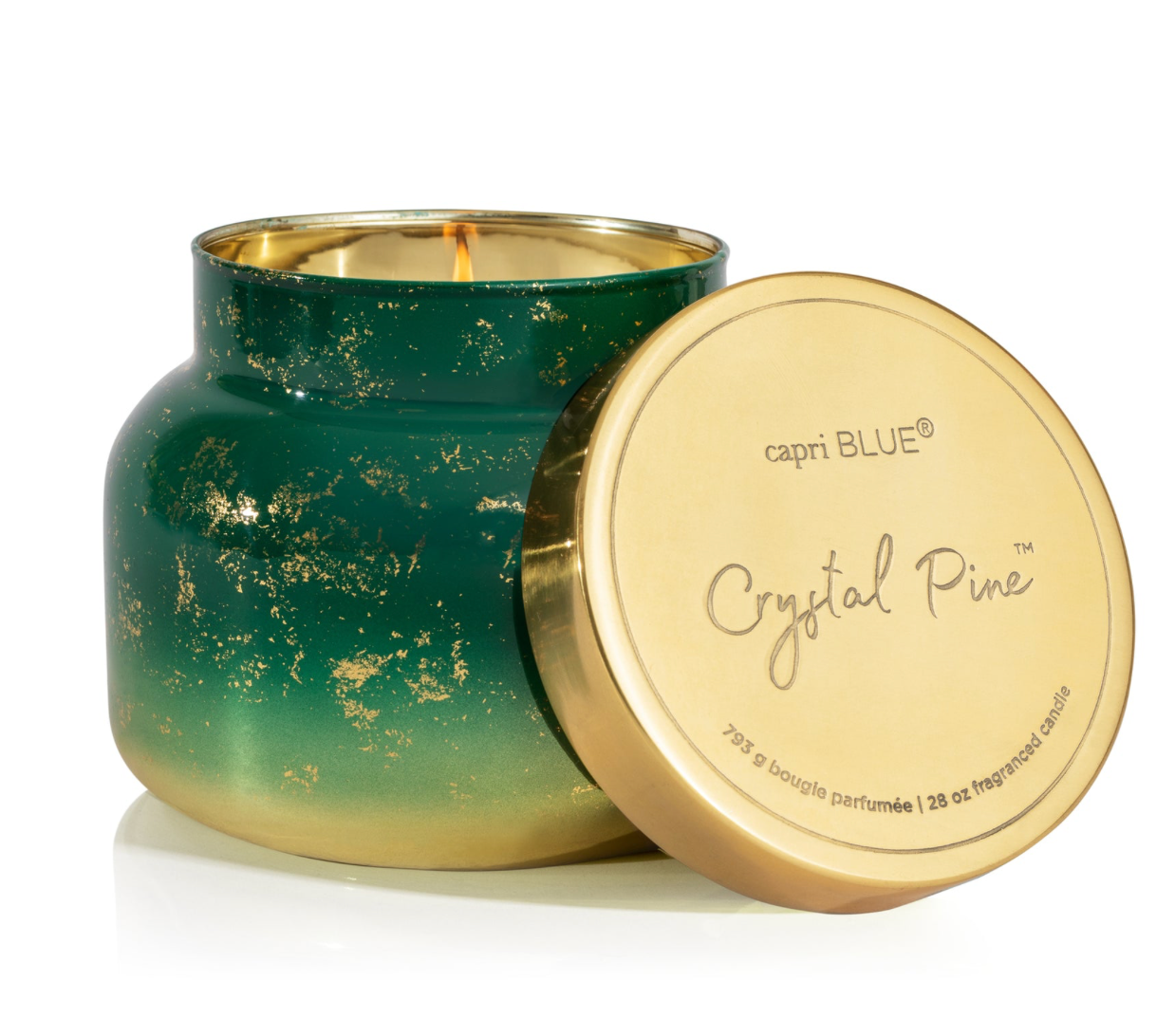Capri Blue 28oz Gilmmer Oversized Jar - Crystal Pine