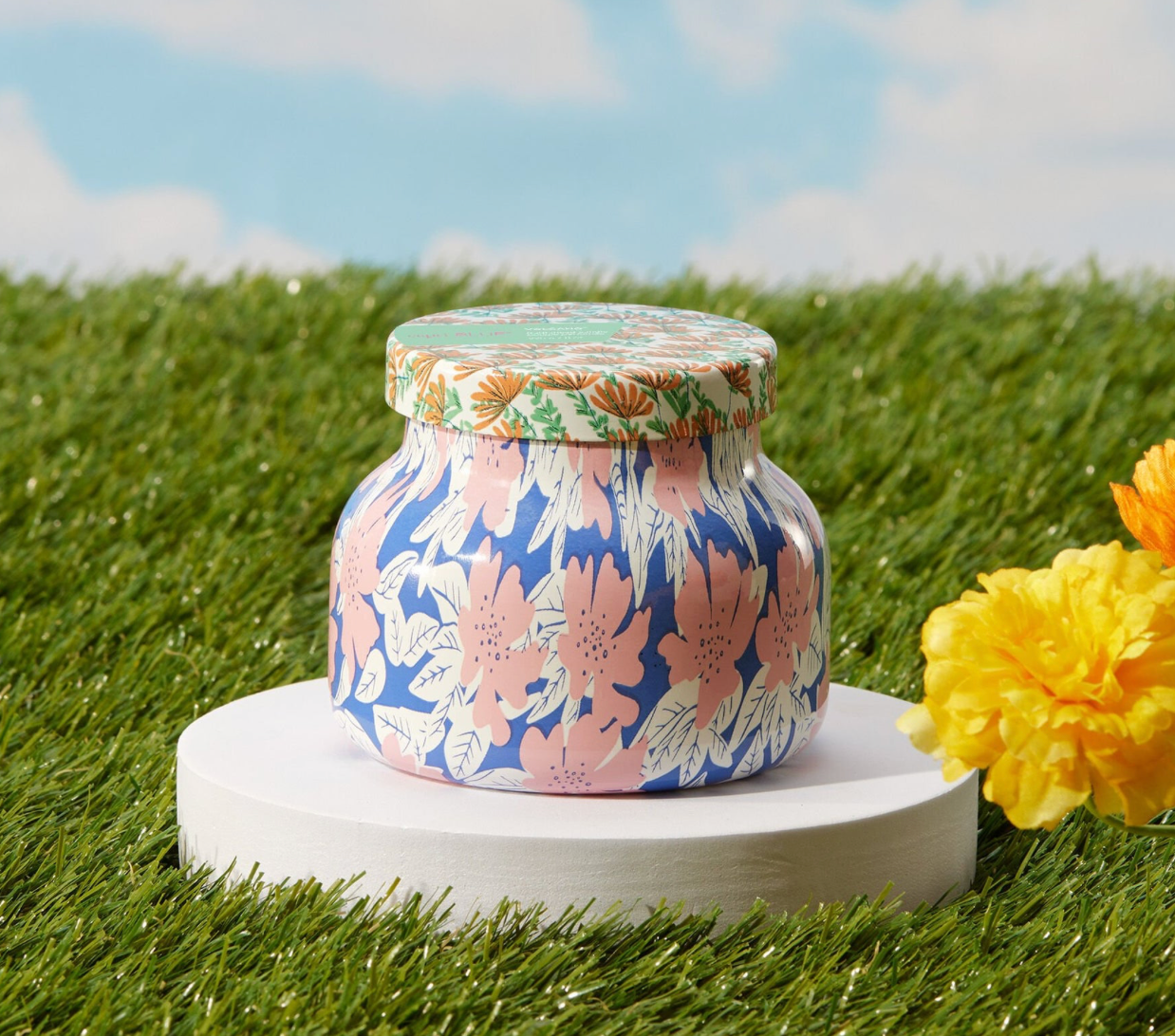 Capri Blue 19oz Signature Pattern Play Jar Candle - Volcano