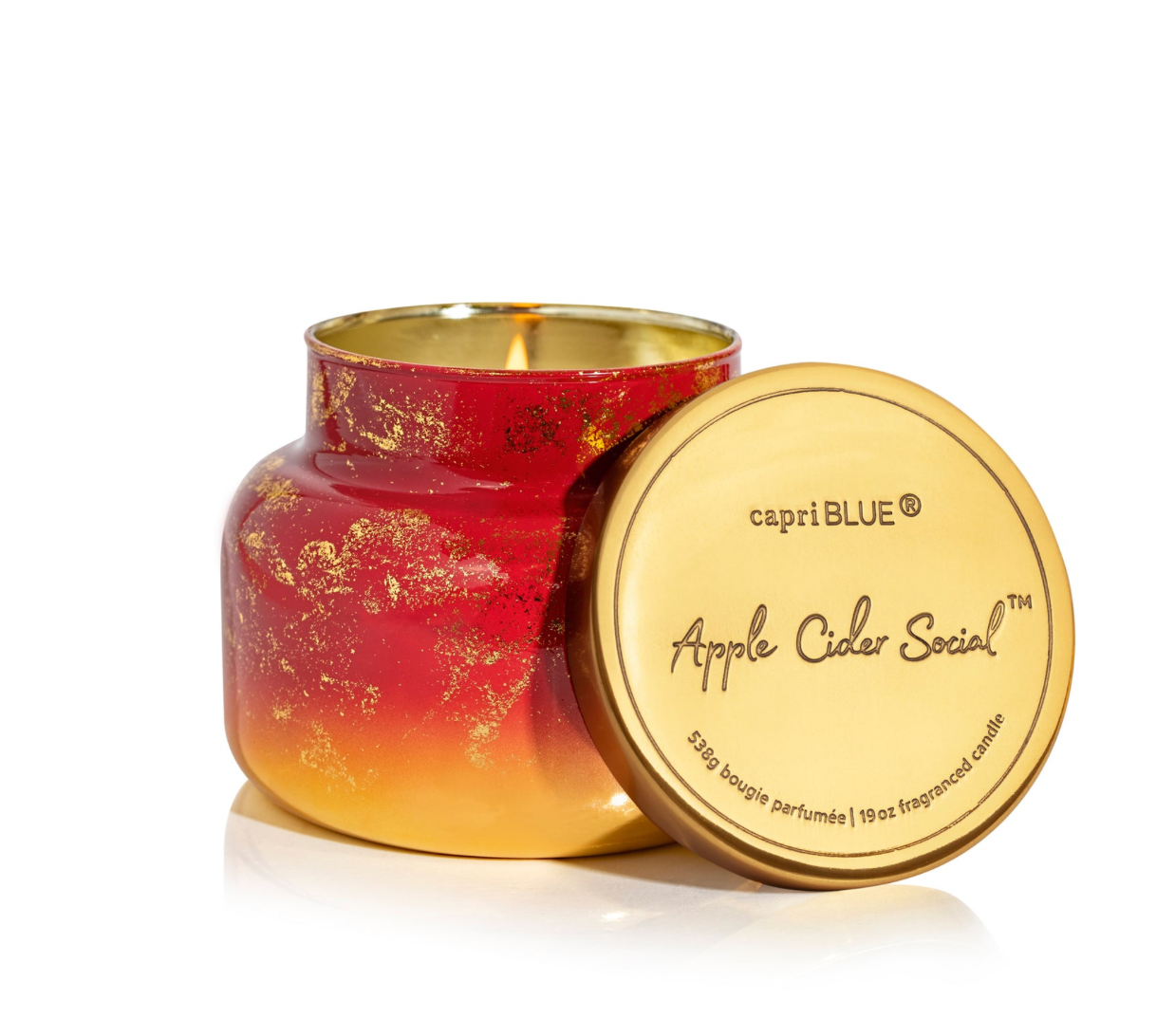 Capri Blue 19oz Glimmer Signature Jar - Apple Cider