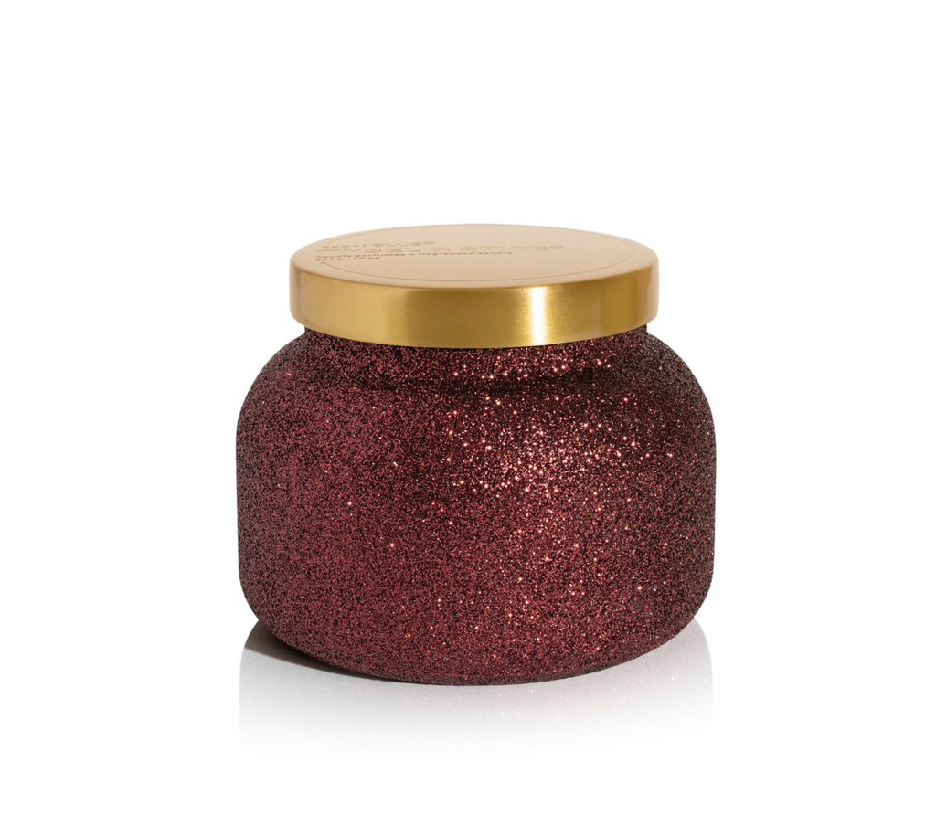 Capri Blue 19 oz Glam Signature Jar Candle- Tinsel & Spice