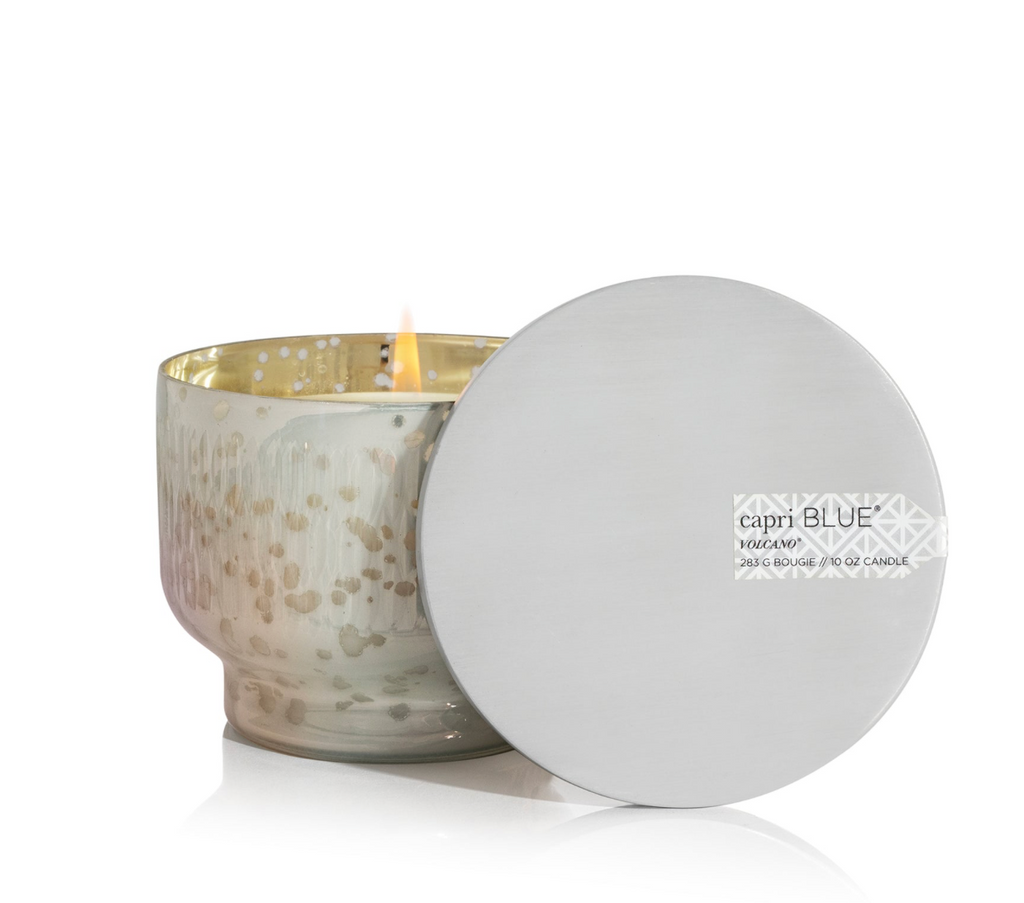 Capri Blue 10oz Holiday Mercury Inverted Jar Candle- Volcano