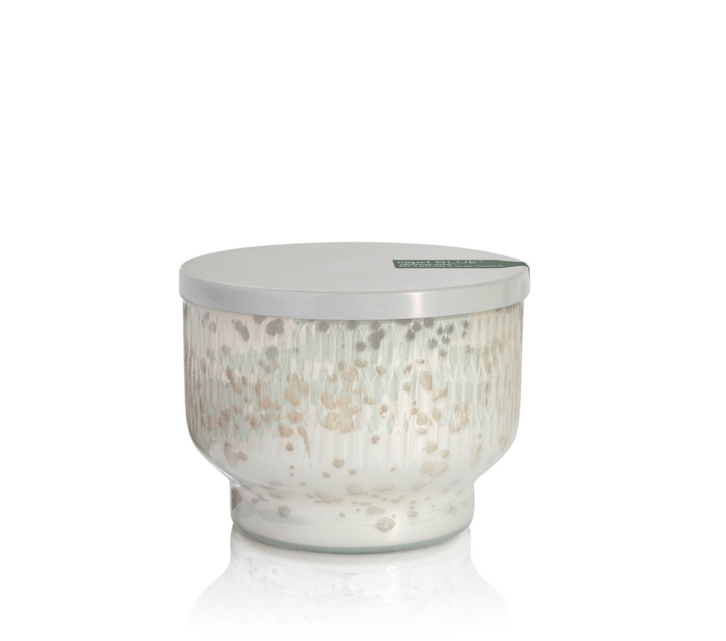 Capri Blue 10oz Holiday Mercury Inverted Jar Candle- Crystal Pine