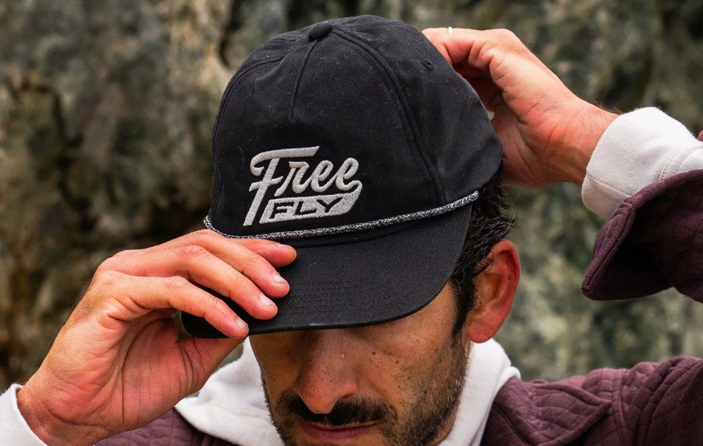 Free Fly Retro Script Brim Hat
