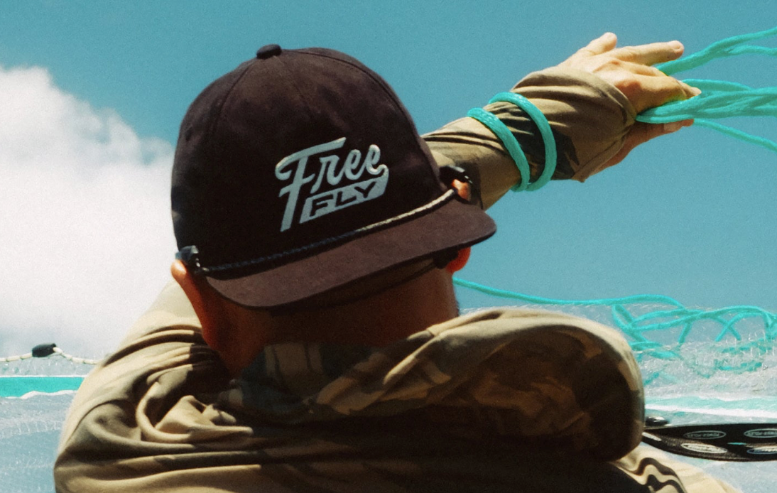 Free Fly Retro Script Brim Hat