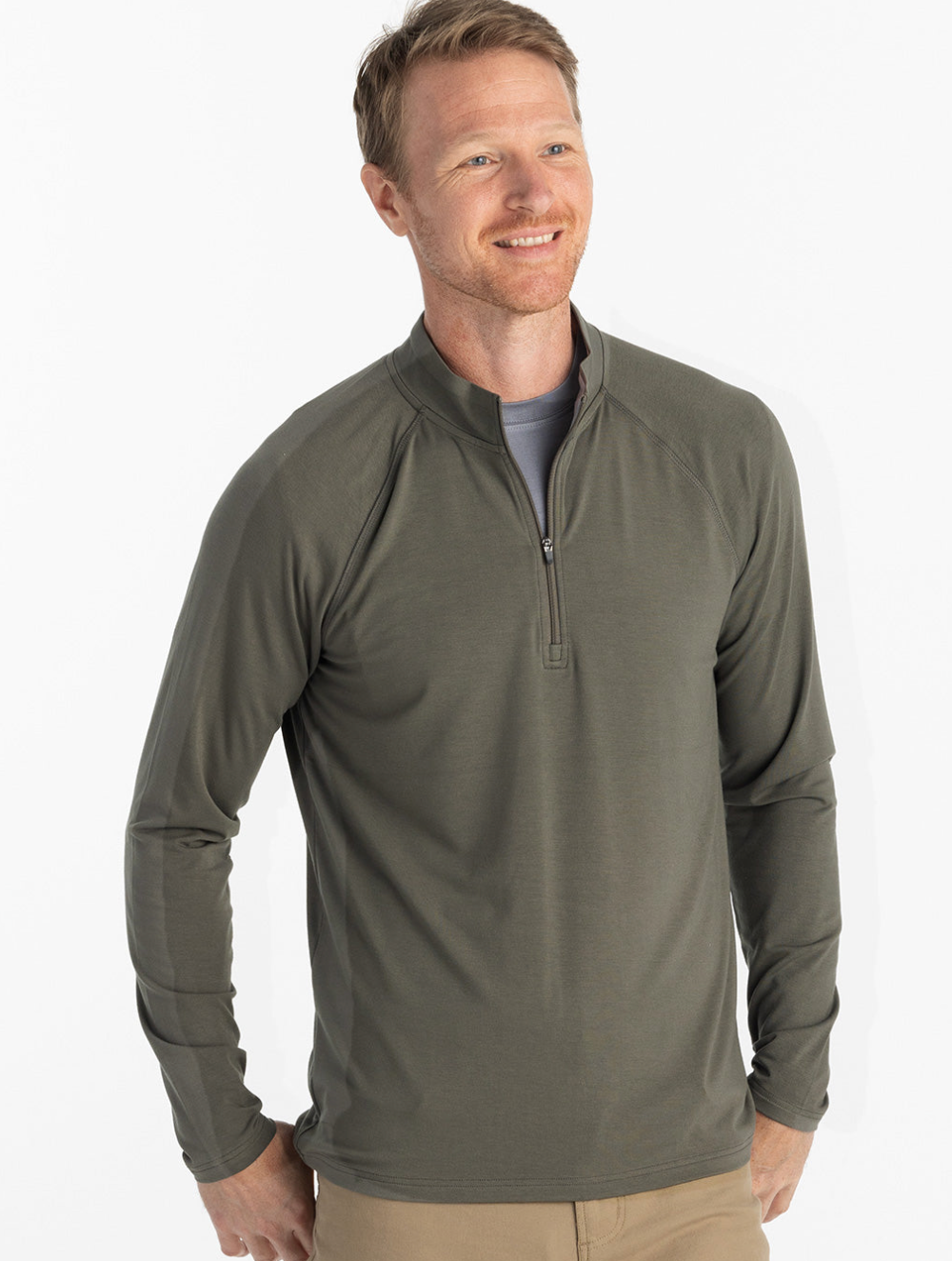Free Fly Men's LS Bamboo Flex 1/4 Zip
