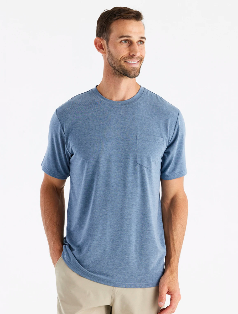 Free Fly Men's Bamboo Flex Pocket Tee