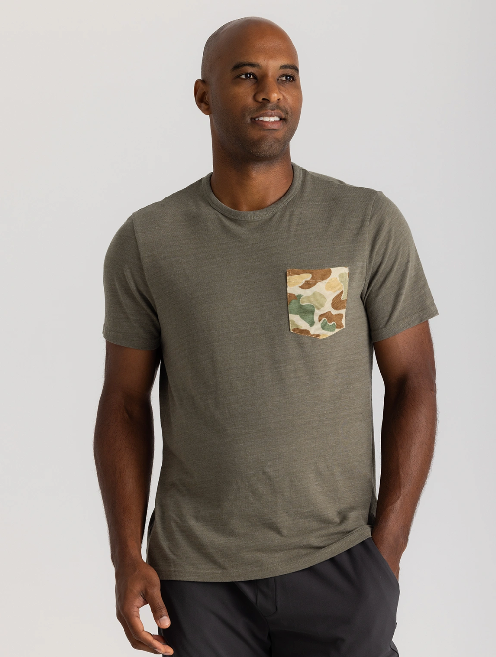 Free Fly Men's Vintage Camo Pocket Tee