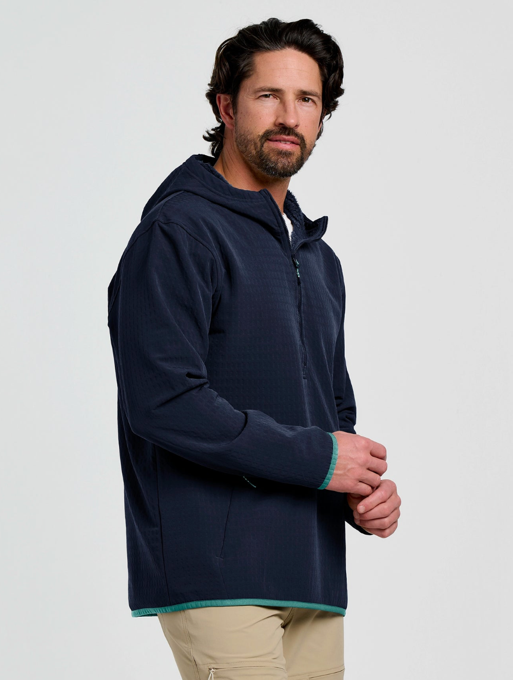 Free Fly Men's Gridlock Anorak Hoodie