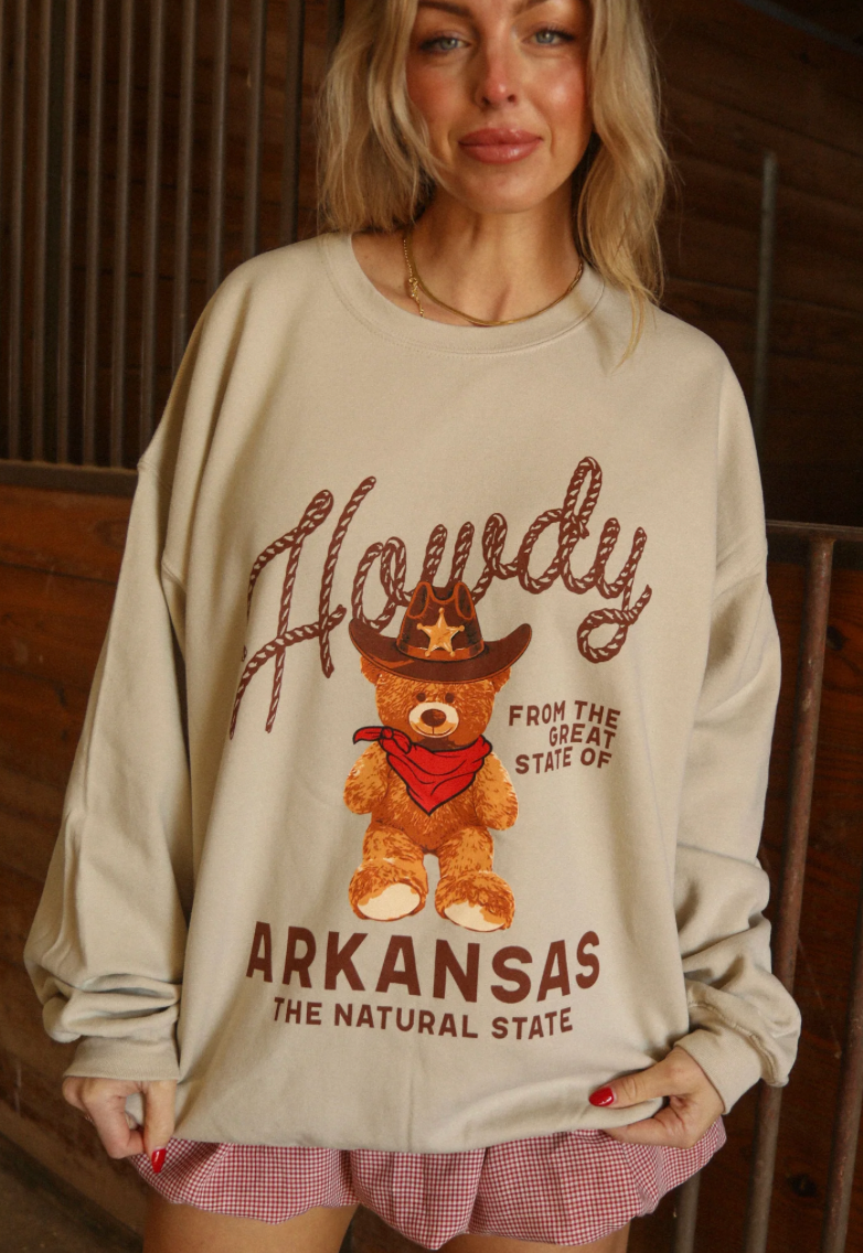 Charlie Southern Howdy Texas Teddy Sweatshirt