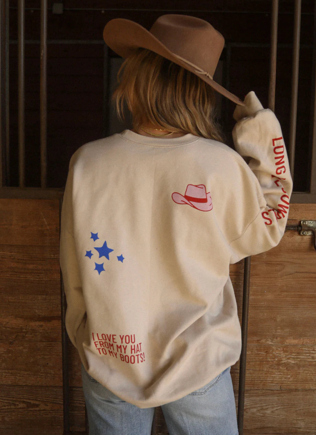 Charlie Southern Cowgirl Patchwork Sweatshirt