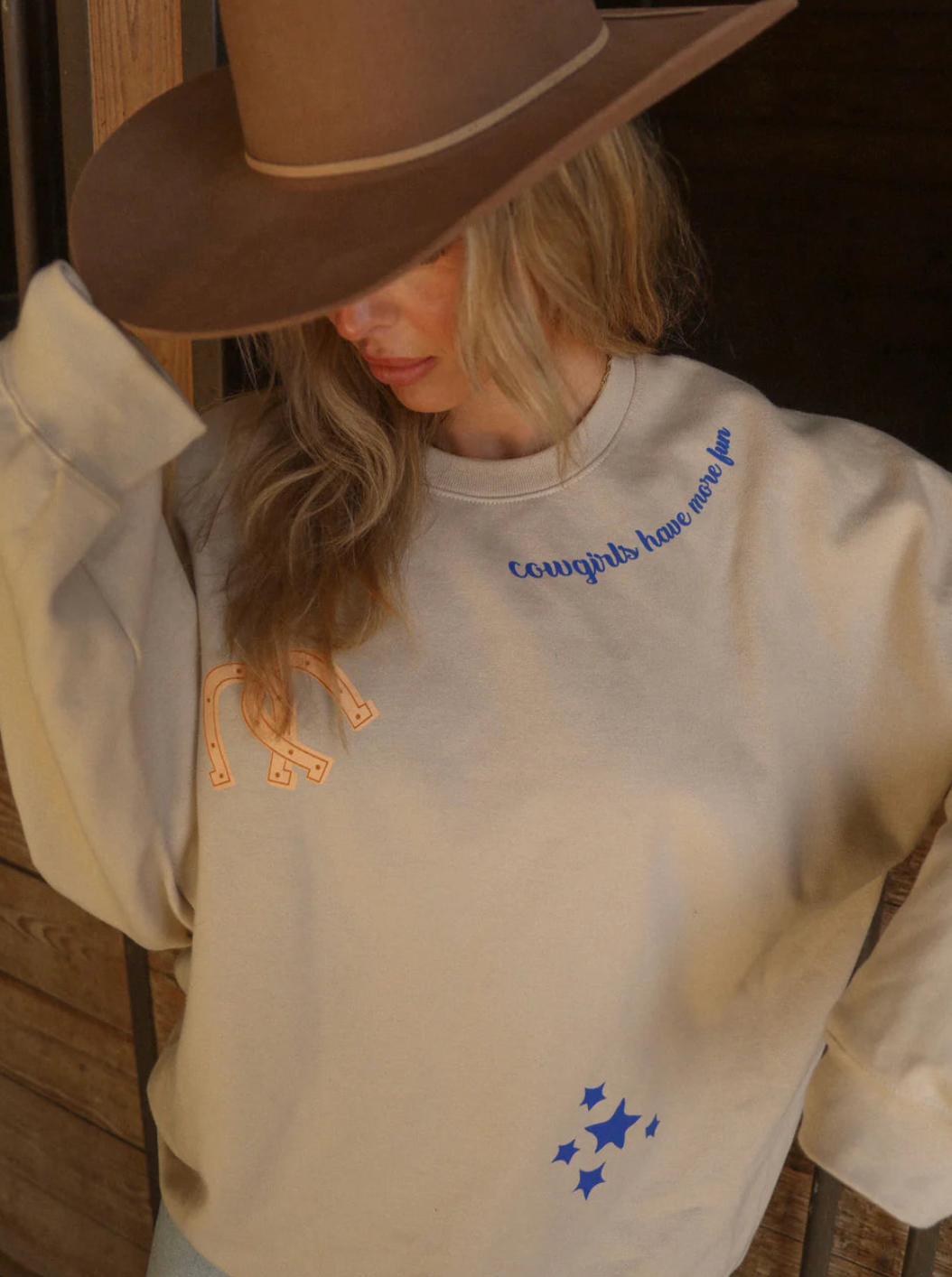 Charlie Southern Cowgirl Patchwork Sweatshirt