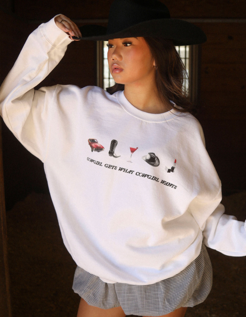 Charlie Southern What A Cowgirl Wants Sweatshirt