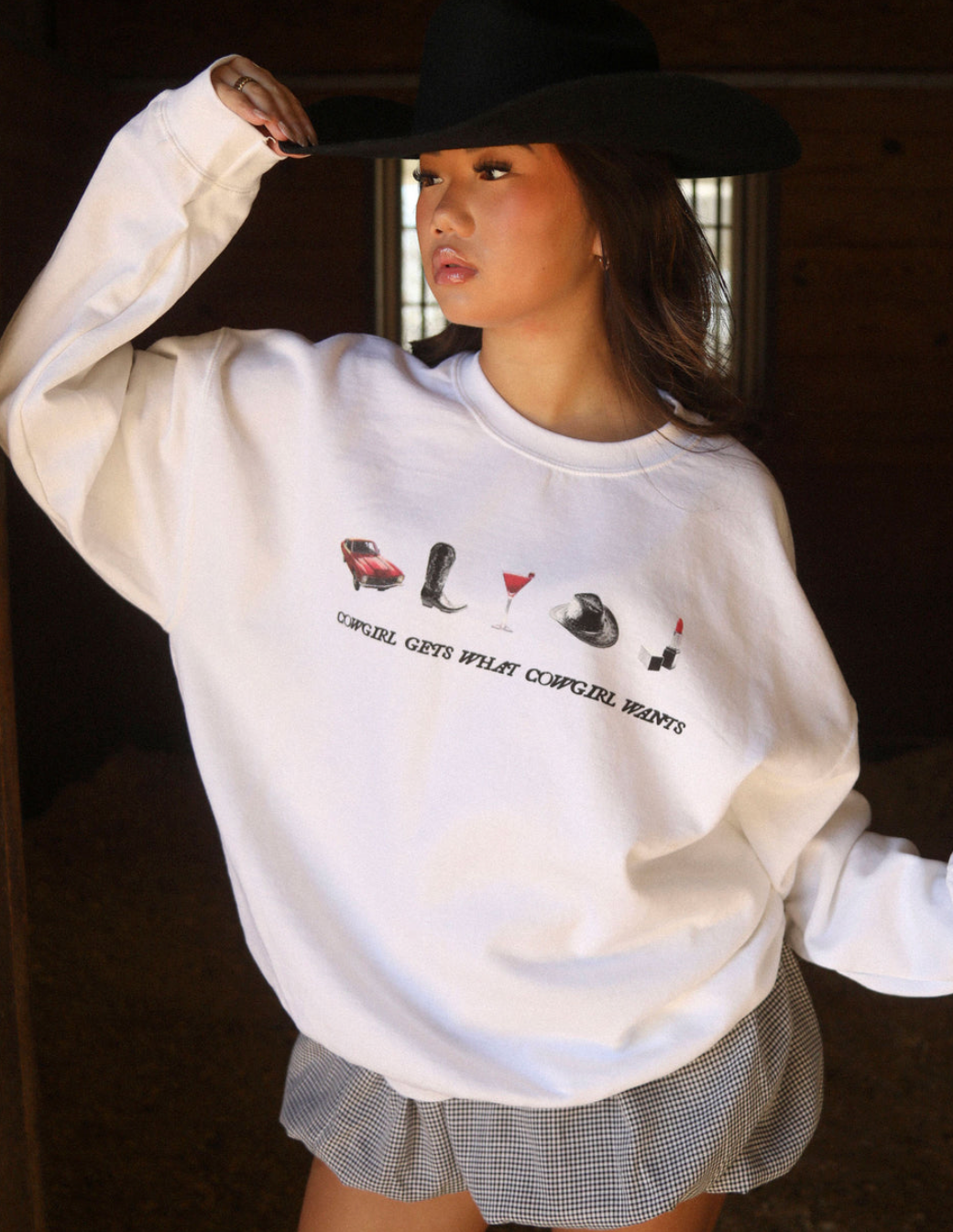 Charlie Southern What A Cowgirl Wants Sweatshirt