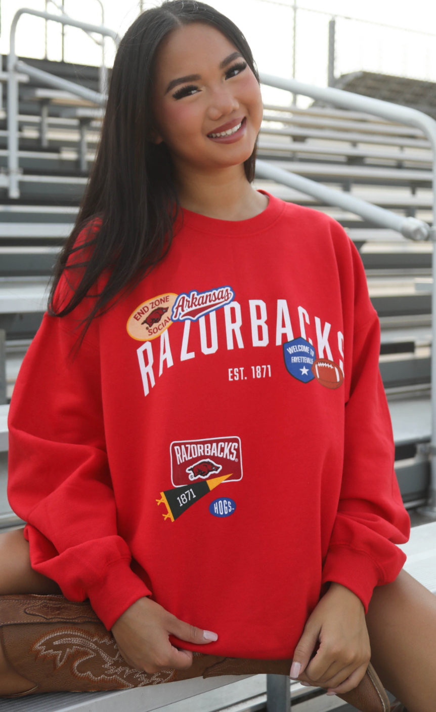 Charlie Southern Razorback Patches Sweatshirt