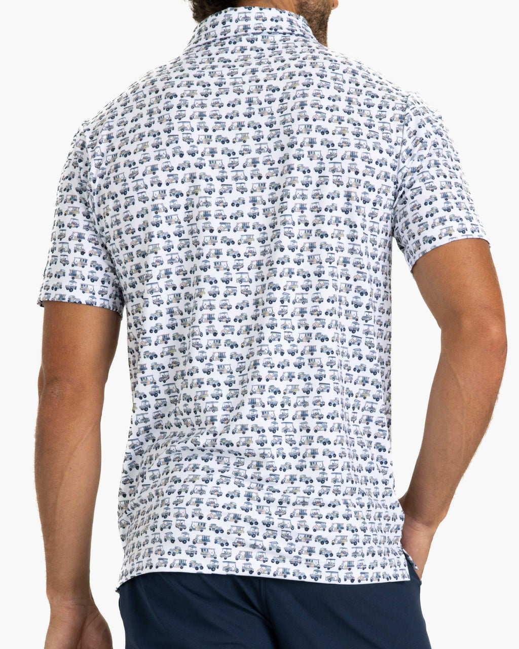 Bad Birdie Men's Check Out My Cart Polo