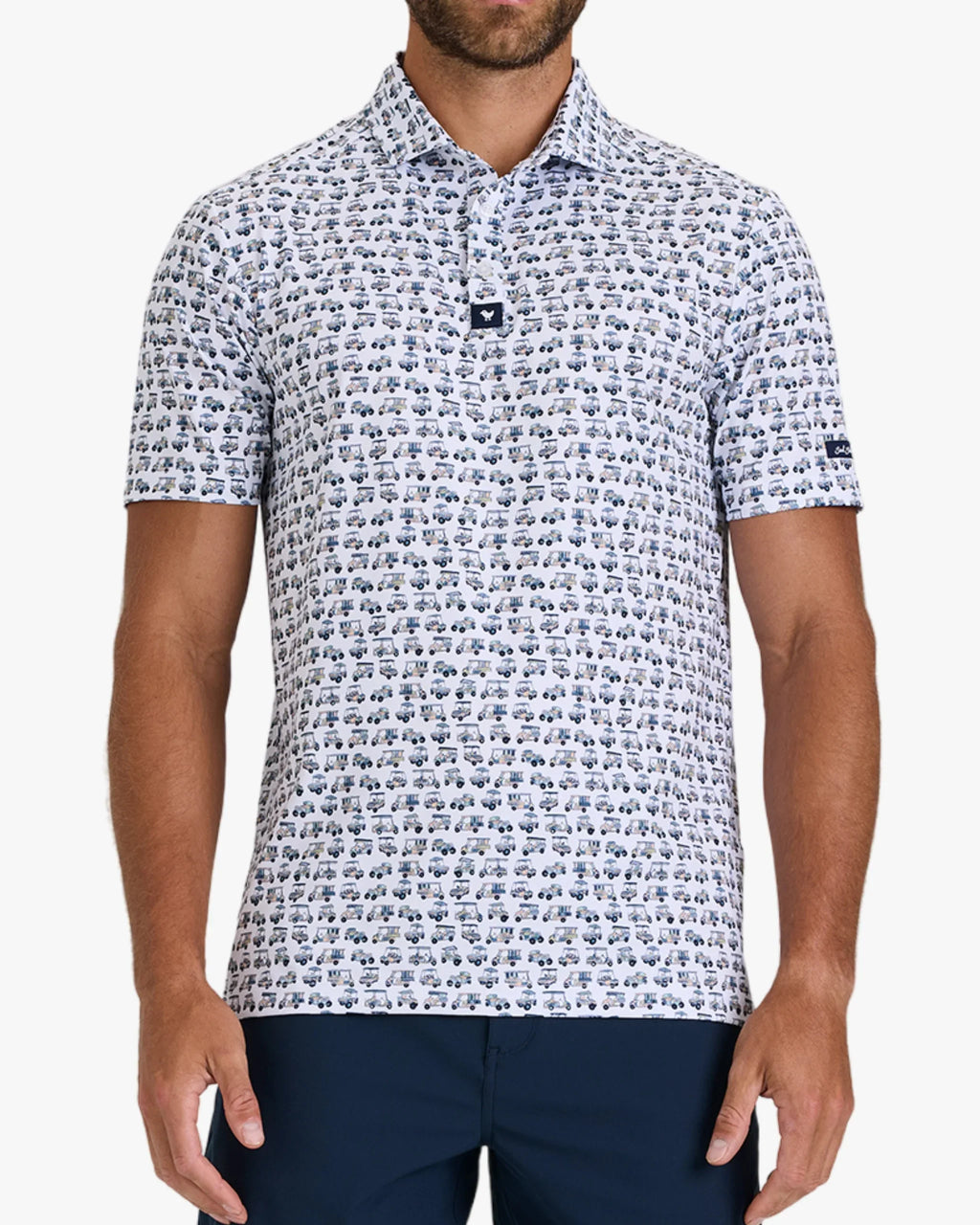 Bad Birdie Men's Check Out My Cart Polo