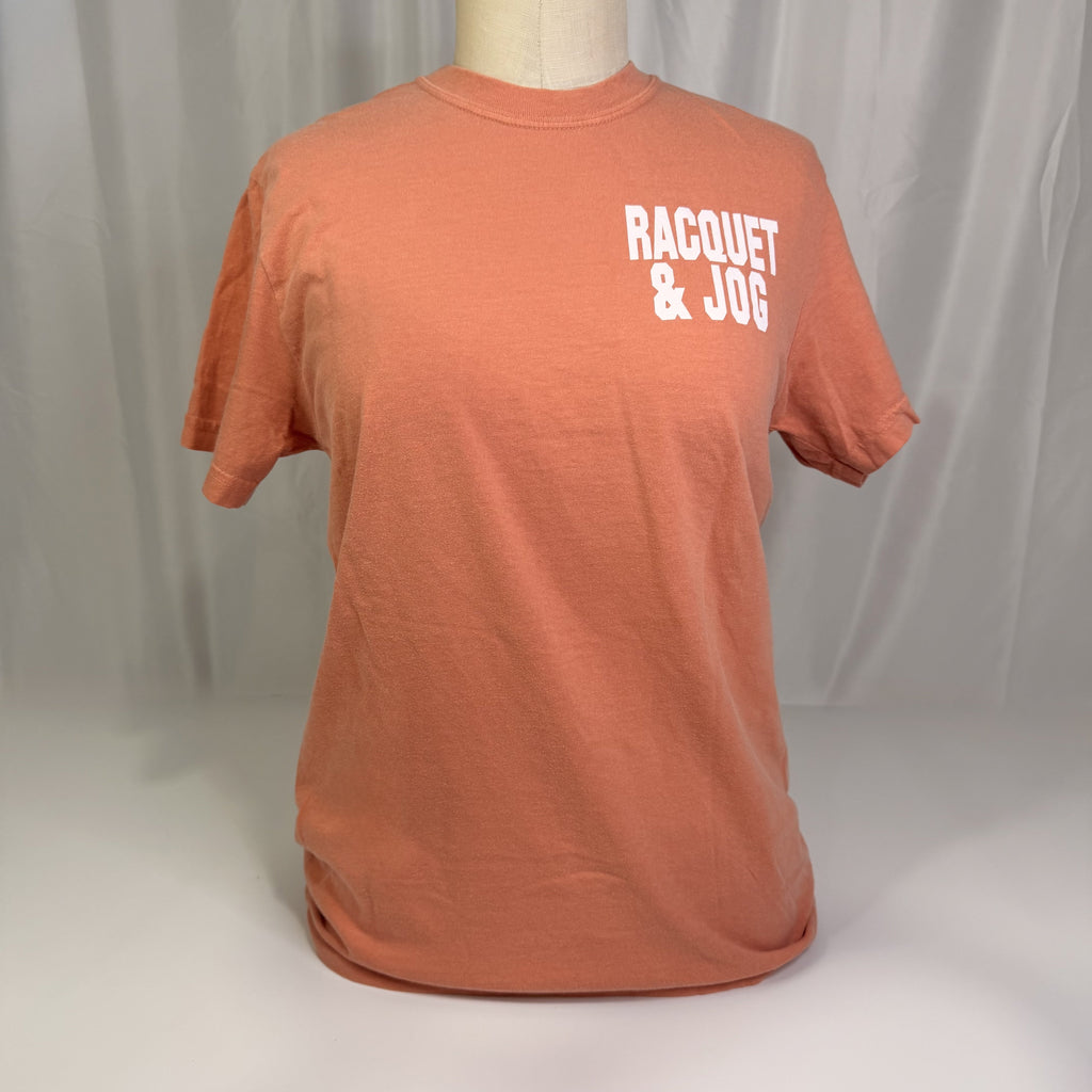 Racquet & Jog Old School Blue Seersucker Tee