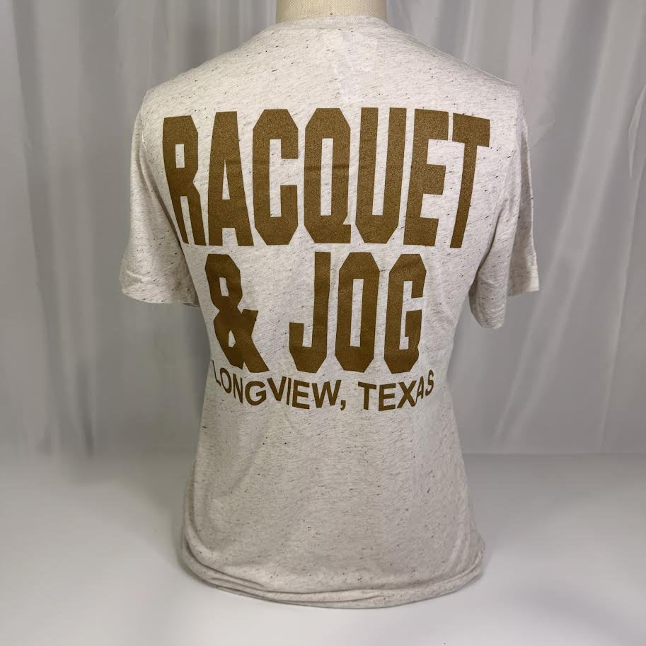 Racquet & Jog Old School Tri-Blend Tee (Short Sleeve)