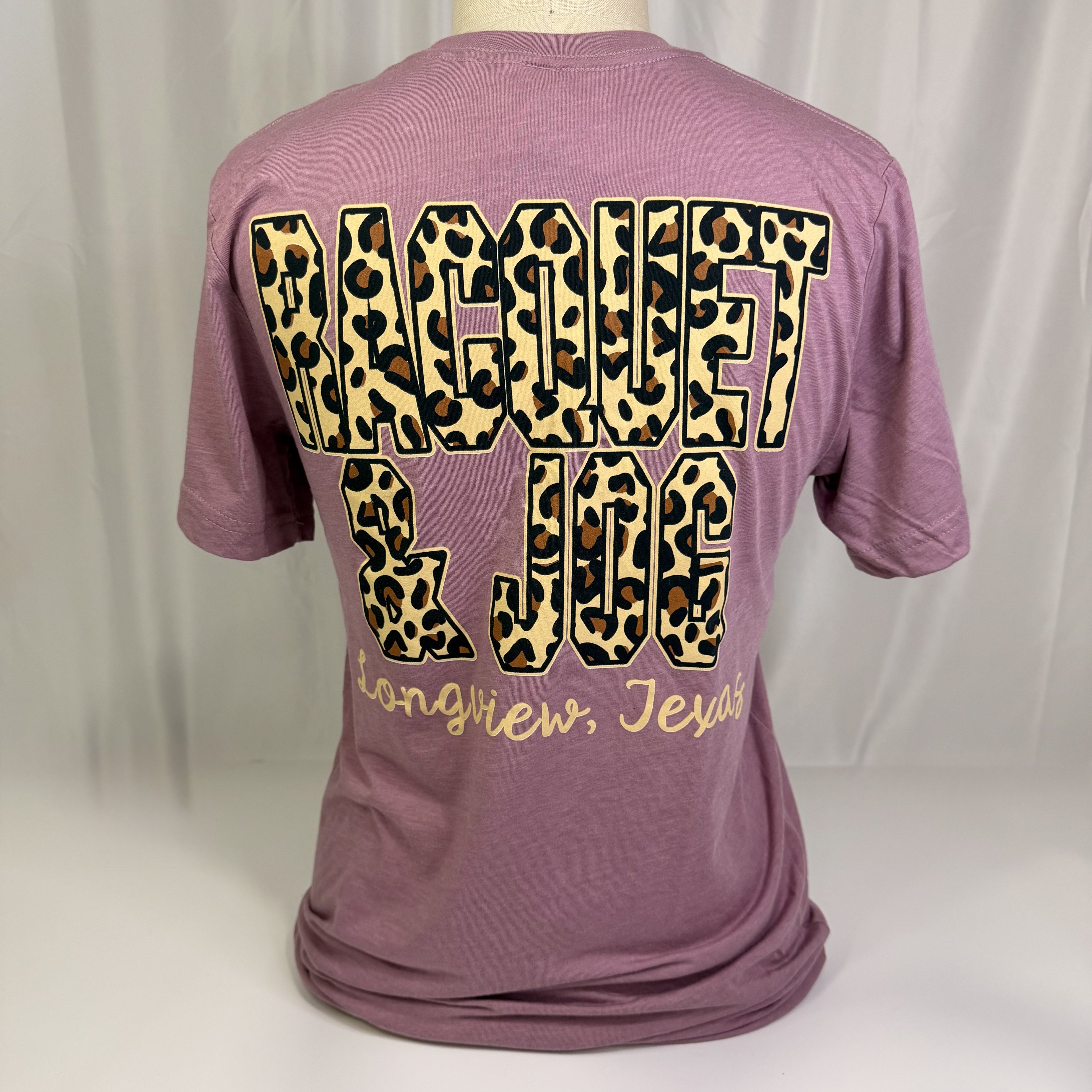 Racquet & Jog Old School Print Leopard Tri-Blend Tee (Short Sleeve)