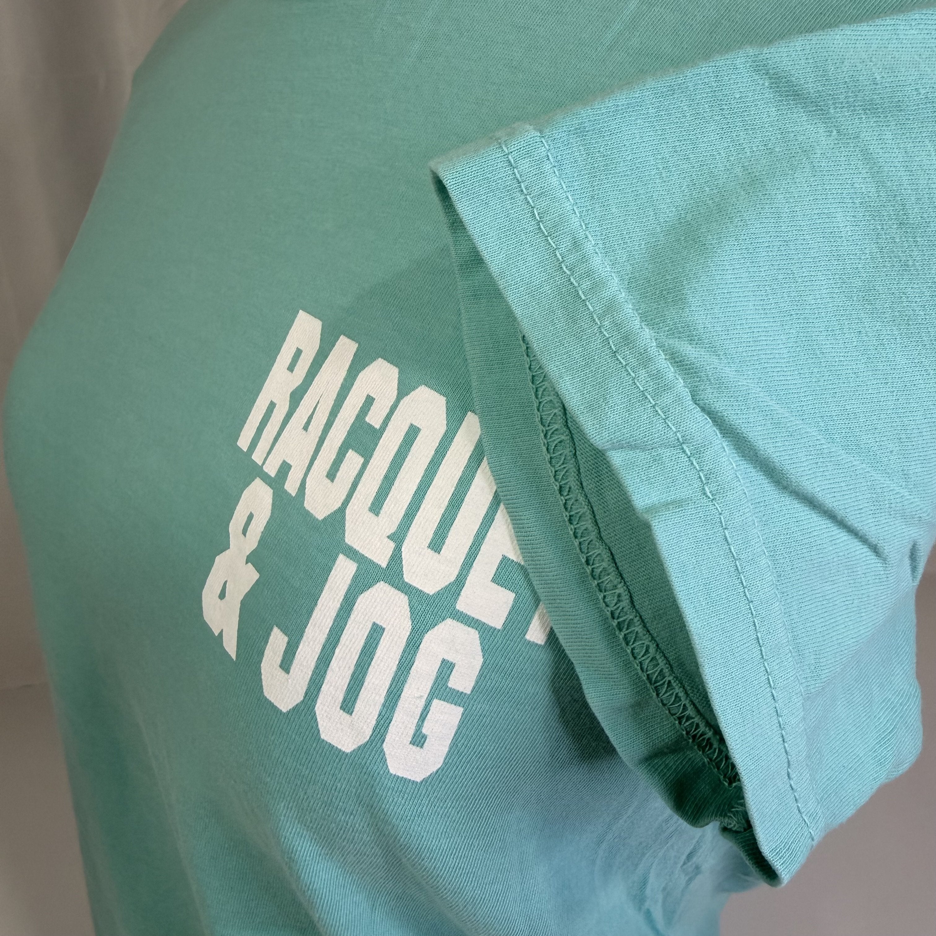 Racquet & Jog Old School Pink Camo Tee