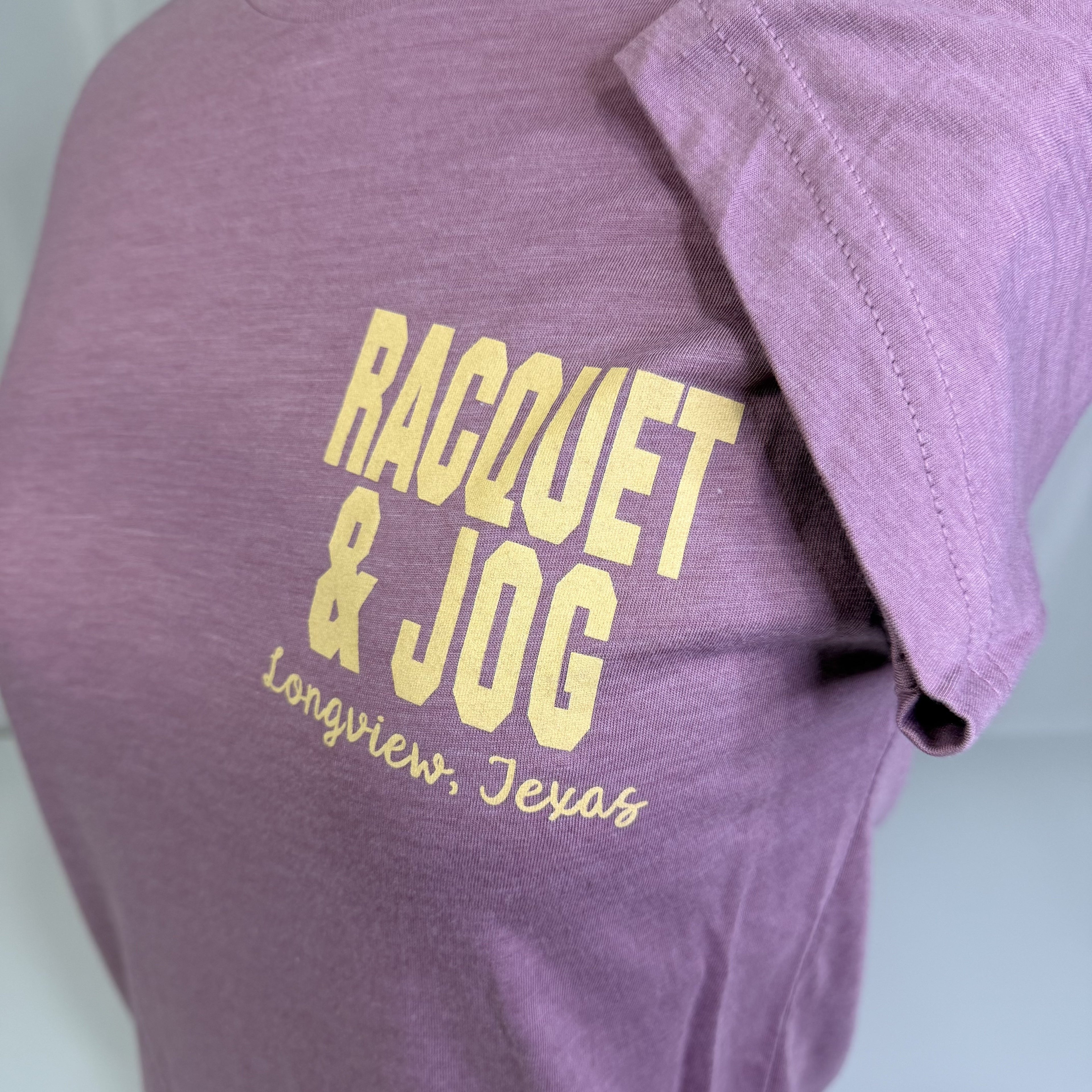 Racquet & Jog Old School Print Leopard Tri-Blend Tee (Short Sleeve)