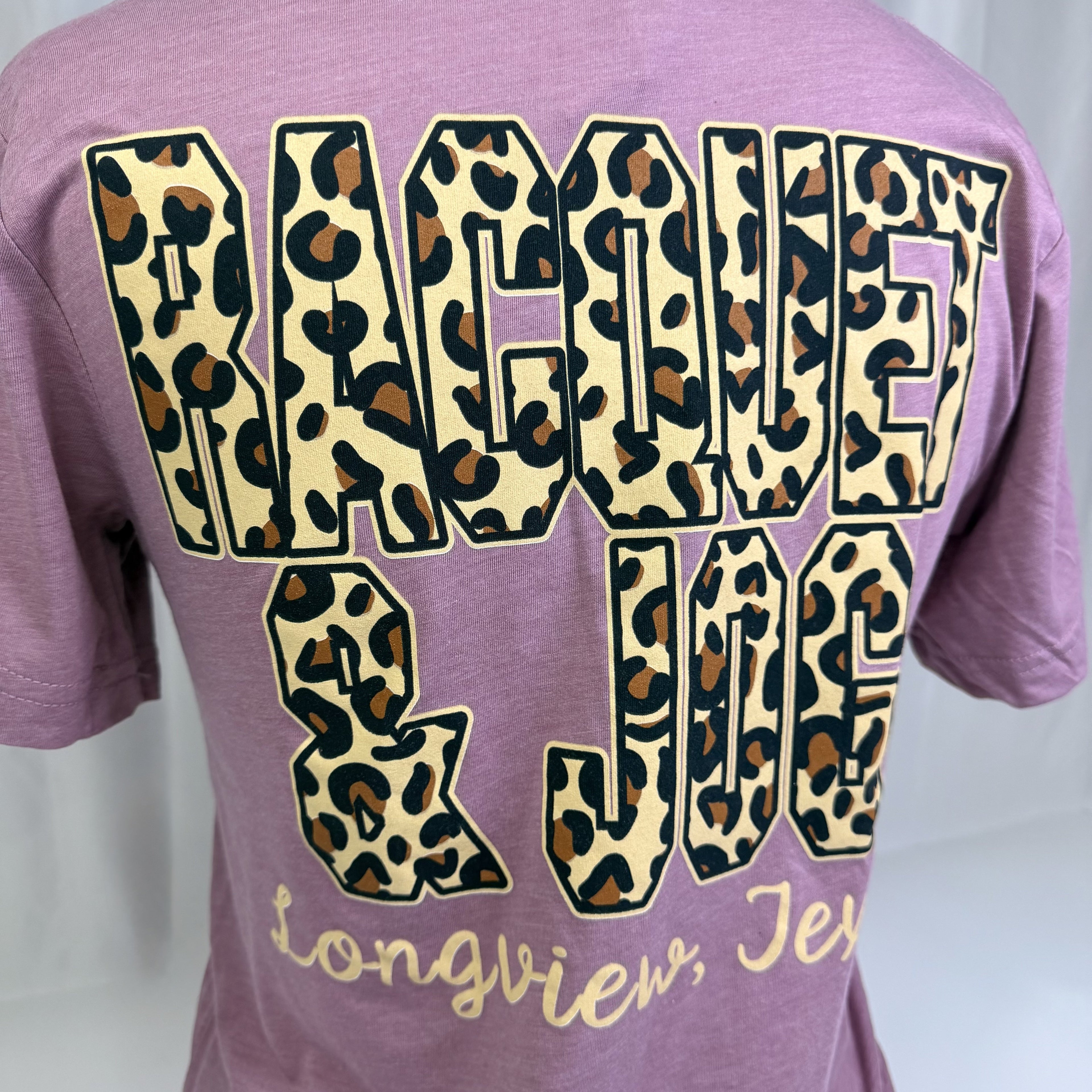 Racquet & Jog Old School Print Leopard Tri-Blend Tee (Short Sleeve)