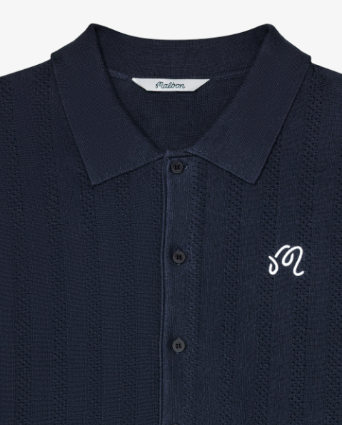 Malbon Men's Crosscut Polo