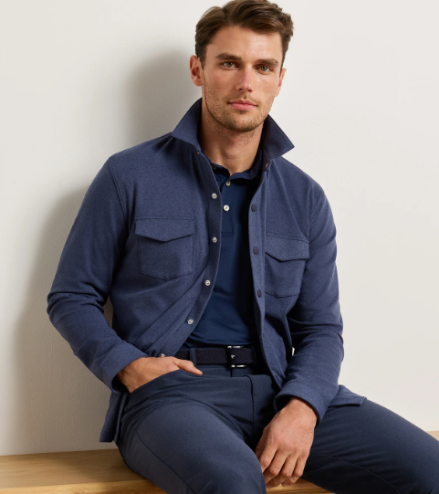 Peter Millar Men's Ardent Air Performance Shirt Jacket