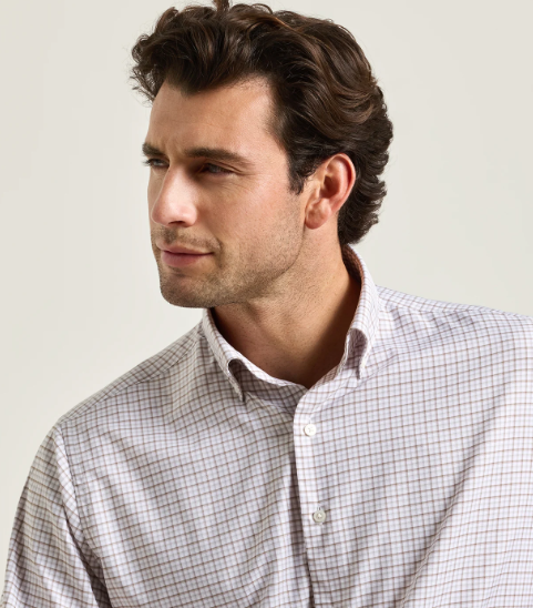 Peter Millar Men's Axel Performance Twill Sport Shirt