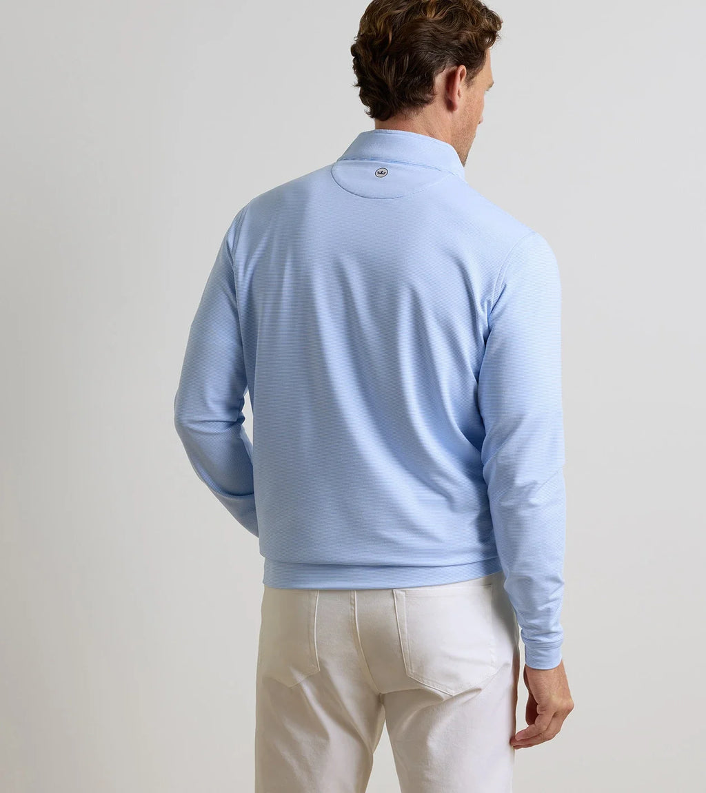 Peter Millar Men's Perth Sugar Stripe Performance Quarter-Zip