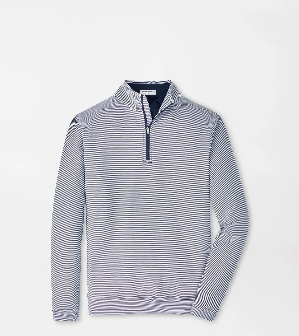 Peter Millar Men's Perth Sugar Stripe Performance Quarter-Zip