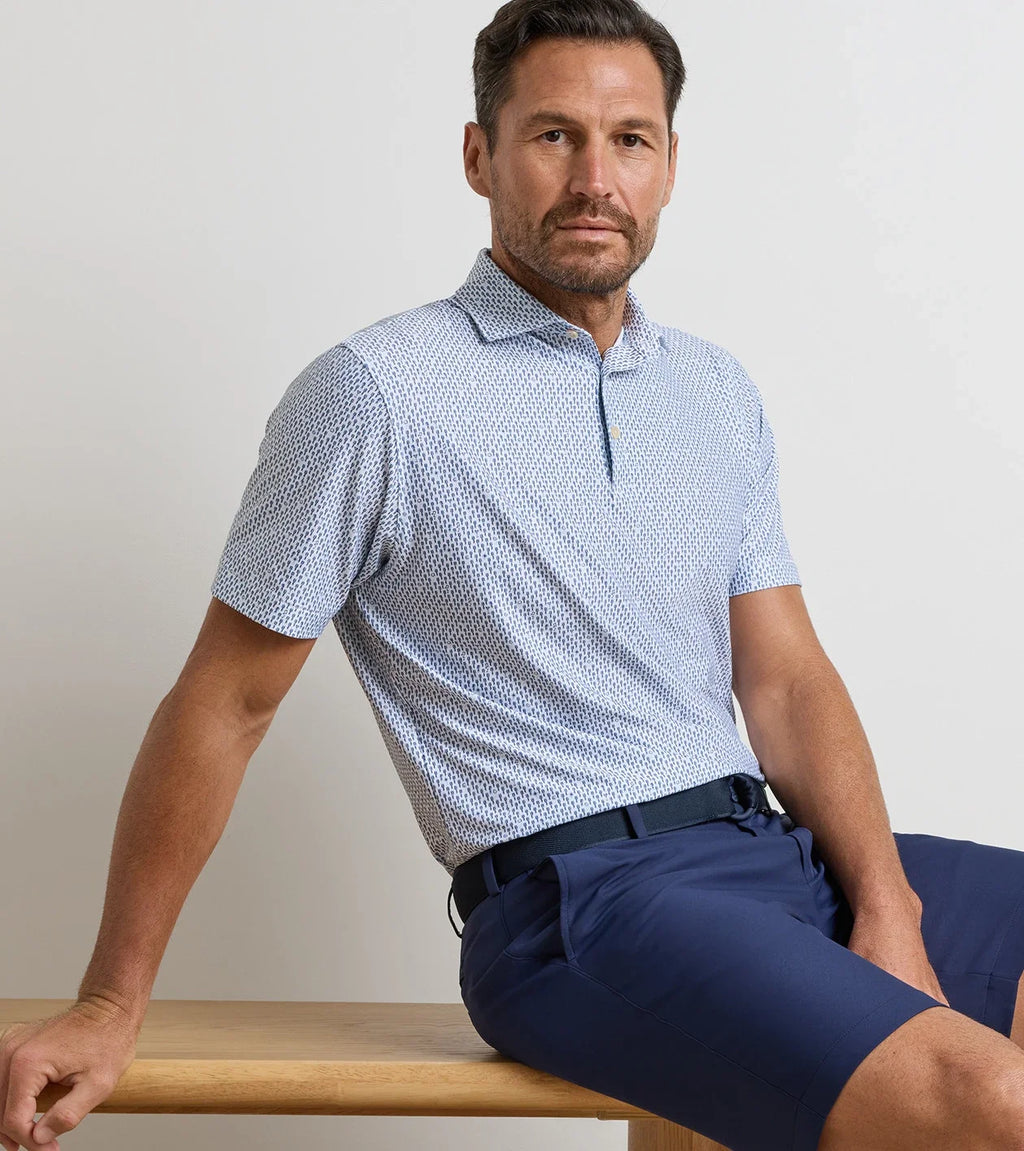 Peter Millar Men's Casino Night Performance Jersey Polo