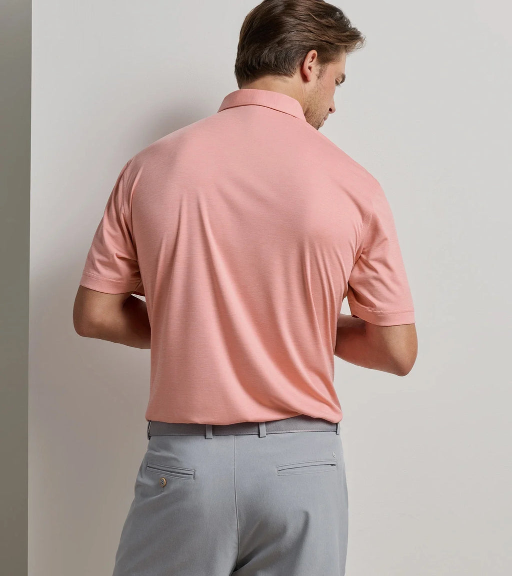 Peter Millar Men's Featherweight Melange Performance Polo