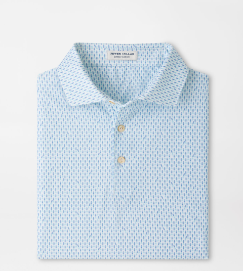 Peter Millar Men's Weekend Wake Performance Jersey Polo